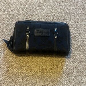 Thirty-One Black Crossbody Organizing Wallet
